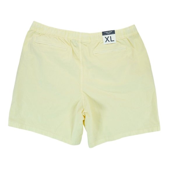 GAP Men's Light Yellow Pull-On Elastic Waist‎ Drawstring Shorts Size XL - Picture 2 of 4